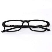 Tom Oliver Blue Light Blocking Lightweight Computer Screen Glasses Anti Eyestrain & UV Glare (Rectangle, Black)