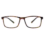 Tom Oliver Blue Light Blocking Lightweight Computer Screen Glasses Anti Eyestrain & UV Glare (Rectangle, Brown Da)