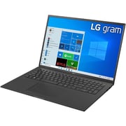 LG Gram 17 Laptop - 11th Gen Core i5 2.4GHz 8GB 512GB Shared Win11Home WQXGA 17inch Black English/Arabic Keyboard 17Z90P-G.AR65E1