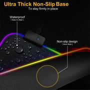 Trands RGB Gaming Mouse Pad Black