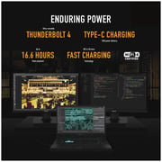 ASUS TUF Dash F15 (2021) Gaming Laptop - 11th Gen / Intel Core i5-11300H / 15.6inch FHD / 8GB RAM / 512GB SSD / 4GB NVIDIA GeForce RTX 3050 Graphics / Windows 10 Home / English & Arabic Keyboard / Eclipse Grey / Middle East Version - [FX516PC-HN558T]