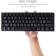 RK Royal Kludge Rk61 Wireless 60% Mechanical Gaming Keyboard RK61 Dual Mode BR/BLACK