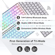 RK Royal Kludge Rk84 Wireless Bluetooth/2.4ghz 80% RGB Mechanical Gaming Keyboard
