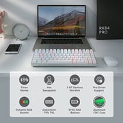 RK Royal Kludge Rk84 Wireless Bluetooth/2.4ghz 80% RGB Mechanical Gaming Keyboard