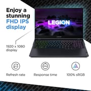 Lenovo Legion 5 15ith6h 82jh00e7ax Laptop Core i7-11800H 2.30GHz 16GB 512GB SSD Nvidia GeForce RTX 3060 6gb Win11 15.6inch FHD Phantom Blue English/Arabic Keyboard
