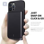 Magplus Detachable Wireless Charging Battery Case For iPhone 12 Pro Max Space Grey