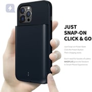 Magplus Detachable Wireless Charging Battery Case For iPhone 12 Pro Max Black