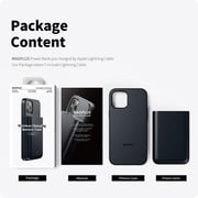 Magplus Detachable Wireless Charging Battery Case For iPhone 12 Pro Max Black