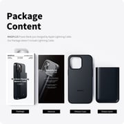 Magplus Detachable Wireless Charging Battery Case For iPhone 13 Pro Black