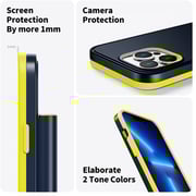 Magplus Detachable Wireless Charging Battery Case For iPhone 13 Pro Navy/Yellow