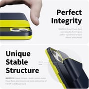 Magplus Detachable Wireless Charging Battery Case For iPhone 13 Navy/Yellow