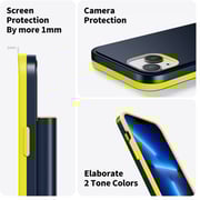 Magplus Detachable Wireless Charging Battery Case For iPhone 13 Navy/Yellow