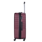 Stargold Set Of 4 Hardside Spinner Abs Trolley Luggage With Number Lock, Burgundy - 20, 24, 28, 32 Inches