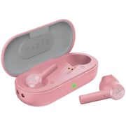 Razer Hammerhead True Wireless Headphones Bluetooth Earphones Gaming Headset Pink 60ms Low Latency I P X4 Waterproof With Charging Box