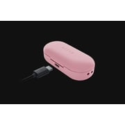 Razer Hammerhead True Wireless Headphones Bluetooth Earphones Gaming Headset Pink 60ms Low Latency I P X4 Waterproof With Charging Box