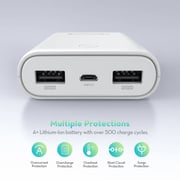 Ravpower Portable Power Bank 10050mah Power Up 2 Devices White