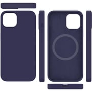 Maxguard Efficiente Series Magnetic Liquid Silicone Case Blue iPhone 13 Pro Max