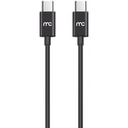 Mycandy Dual Port Wall Charger with USB-C Cable 1m Black