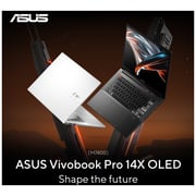 لاب توب ASUS Vivobook Pro 14X OLED M7400QE-OLEDBR9T Creator - معالج Ryzen 9، ذاكرة رام 16 جيجابايت - ذاكرة تخزين داخلية 1 تيرابايت - بطاقة رسومات سعة 4 جيجابايت - شاشة مقاس 14 بوصة 2.8K OLED - نظام تشغيل Win10Home، لون أسود، لوحة مفاتيح إنجليزي / عربي