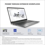 HP Zbook Power 15 G8 Laptop - 11th Gen Core i7 8GB RAM 256GB SSD 4GB Graphics Win10Pro FHD 15.6inch Silver Eng-Ar Keyboard (313S1EA)