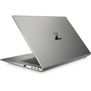 HP Zbook Studio 15S G8  Laptop - 11th Gen 15.6inch 4K UHD, Core i7 2.3GHz 32GB RAM, 1TB SSD, 8GB NVIDIA GeForce RTX 3070 Graphics,Win10Pro, Silver, Eng Ar Keyboard (314G7EA) (2021) Middle East Version