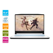 MSI Sword Gaming Laptop Core i7-11800H 2.30GHz 8-Core 16GB 512GB SSD Win10 15.6inch FHD White NVIDIA GeForce RTX 3050 Ti
