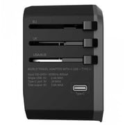 Wiwu 4 In 1 Universal Plug Adaptor Black