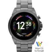 Fossil Men's Gen 6 44mm Smoke Stainless Steel Smart Watch