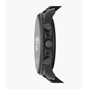 Fossil Men's Gen 6 44mm Black Silicone Strap Smart Watch