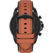 Fossil Men's Gen 6 44mm Brown Leather Strap Smart Watch