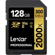 Lexar Professional 2000x GOLD Series SDHC/SDXC Memory Card 128GB Gold LSD2000128G-BNNNG