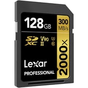 Lexar Professional 2000x GOLD Series SDHC/SDXC Memory Card 128GB Gold LSD2000128G-BNNNG