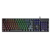 Pictek Mechanical Gaming Keyboard Classic Blue Switch - Rgb Backlight - Full Keys Rollover Black