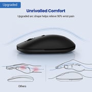 Victsing Wireless Silent Mouse Slim With Usb Receiver - 5 Dpi Levels Black