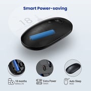 Victsing Wireless Silent Mouse Slim With Usb Receiver - 5 Dpi Levels Black