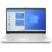 لاب توب HP 15 - معالج Core i7 من الجيل 11 (2.80 جيجاهرتز)، رام 16 جيجابايت، ذاكرة تخزين داخلية 512 جيجابايت، ذاكرة رسومات مشتركة، نظام تشغيل Win11Home، شاشة 15.6 بوصة FHD، فضي، لوحة مفاتيح إنجليزي/عربي، طراز DW 3145 593B1EA (2021، إصدار الشرق الأوسط