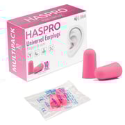 Haspro Ultra Soft Foam Ear Plugs Pink 20pc Set