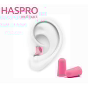 Haspro Ultra Soft Foam Ear Plugs Pink 20pc Set