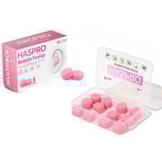 Haspro Moldable Ear Plugs Pink 12pc Set