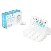 Haspro Moldable Ear Plugs Transparent 12pc Set