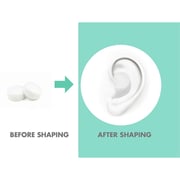 Haspro Moldable Ear Plugs Transparent 12pc Set