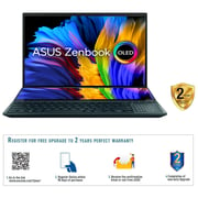 Asus Zenbook Pro Duo 15 OLED - 11th Gen Core i9 2.50GHz 32GB 1TB 8GB Win11Home OLED 15.6inch Celestial Blue NVIDIA GeForce RTX 3080 UX582HS OLED009W (2021) Middle East Version