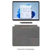 Microsoft Surface Pro 8 (2021) - 11th Gen / Intel Core i5-1135G7 / 13inch PixelSense Display / 8GB RAM / 128GB SSD / Shared Intel Iris Xe Graphics / Windows 11 Home / English & Arabic Keyboard / Platinum / Middle East Version - [8PN-00007]