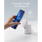Anker 2 in 1 Magnetic Wireless Charger White