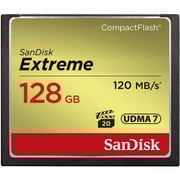 Sandisk Memory Card Extreme CompactFlash Black 128GB SDCFXSB-128G-G46