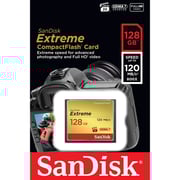 Sandisk Memory Card Extreme CompactFlash Black 128GB SDCFXSB-128G-G46
