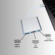 Smart Alien 4-in-1 USB-C Hub Silver