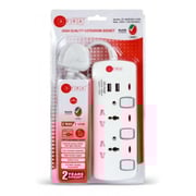 Afra AF-003EXGY-USB 2 Way Extension Cord