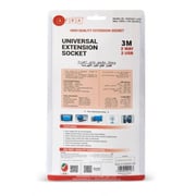 Afra AF-003EXGY-USB 2 Way Extension Cord