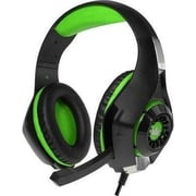 Crown CMGH 101 Over Ear Gaming Headset Black/Green